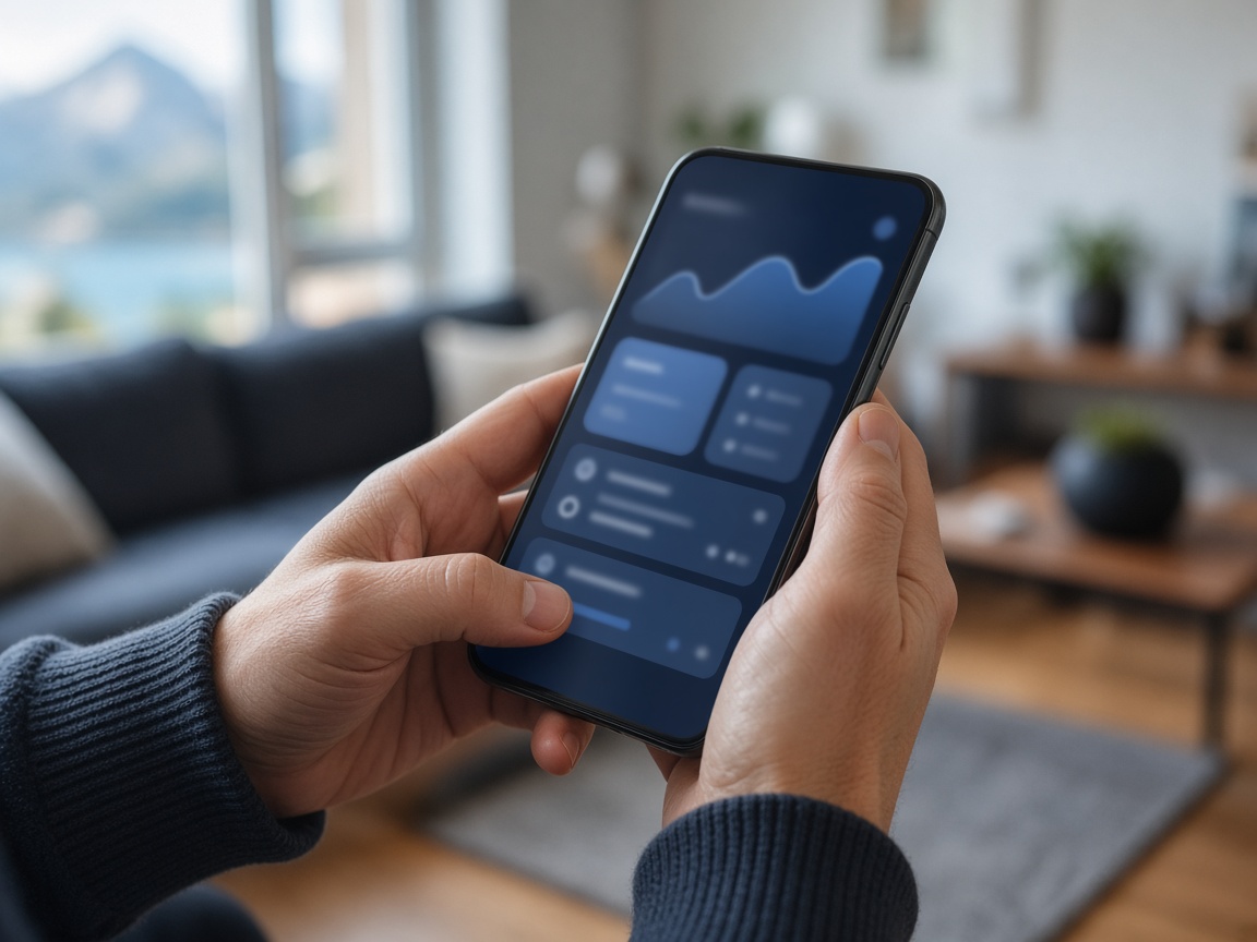 Simulation de crédit sur smartphone